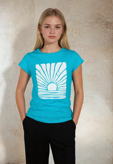 salzhaut - TELTE Damen Relaxed-Fit - Basic Casual - Cotton Flamé - Damen - 10 - #farbe_scuba-blue