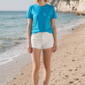 Salzhaut - TELTE - UNI Damen Relaxed-Fit - Basic Casual - Cotton Flamé - Damen - 1 - #farbe_scuba-blue