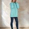 Salzhaut - TIEKE Damen Relaxed-Fit - Hoodie - Kapuzenpullover - Langarmshirt - 1 - #farbe_aqua