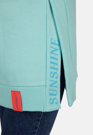 salzhaut - TIEKE Damen Relaxed-Fit - Hoodie - Kapuzenpullover - Langarmshirt - 5 - #farbe_aqua