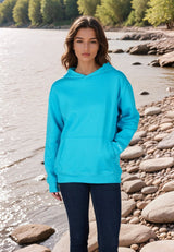 Salzhaut - TIEREN Damen Oversized - Hoodie - Kapuzenpullover - Langarmshirt - 16 - #farbe_scuba-blue