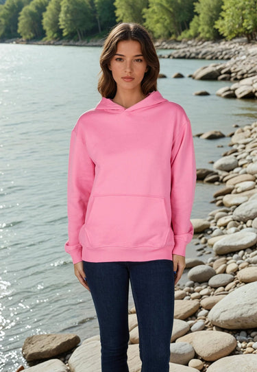 salzhaut - TIEREN Damen Oversized - Hoodie - Kapuzenpullover - Langarmshirt - 3 - #farbe_blossom