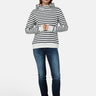 salzhaut - TIUTEN Damen Relaxed-Fit - Hoodie - Kapuzenpullover - Langarmshirt - 1 - #farbe_navy-offwhite
