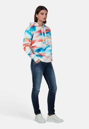 salzhaut - TÖHN Damen Relaxed-Fit - Hoodie - Kapuzenpullover - Langarmshirt - 5 - #farbe_multicolor-verlauf