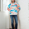 salzhaut - TÖHN Damen Relaxed-Fit - Hoodie - Kapuzenpullover - Langarmshirt - 1 - #farbe_multicolor-verlauf