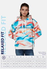 Salzhaut - TÖHN Damen Relaxed-Fit - Hoodie - Kapuzenpullover - Langarmshirt - 7 - #farbe_multicolor-verlauf