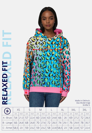 salzhaut - TOI Damen Relaxed-Fit - Hoodie - Kapuzenpullover - Langarmshirt - 7 - #farbe_multicolor-verlauf