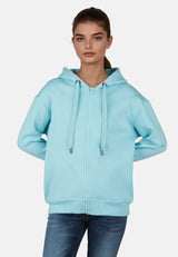 Salzhaut - TOPE - UNI Damen Relaxed-Fit - Basic Casual - Damen - Hoodie - 8 - #farbe_aqua