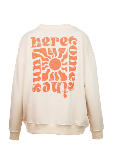 salzhaut - Tūt Damen Sweatshirt normale Passform - adenauer & co - Anker - Backprint - 3 - #farbe_Beige