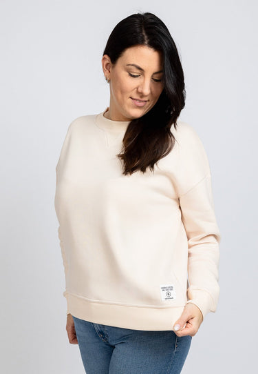 salzhaut - Tūt Damen Sweatshirt normale Passform - adenauer & co - Anker - Backprint - 4 - #farbe_Beige