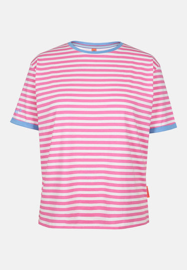 salzhaut - UCK Damen Relaxed-Fit - Bluse - Polo-Shirt - Rundhals - 7 - #farbe_offwhite-blossom