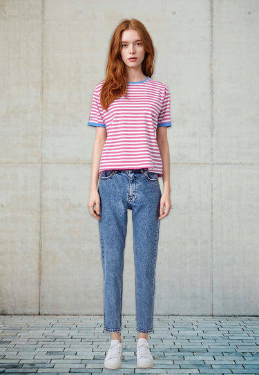 salzhaut - UCK Damen Relaxed-Fit - Bluse - Polo-Shirt - Rundhals - 6 - #farbe_offwhite-blossom