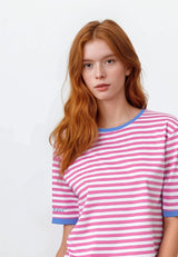 Salzhaut - UCK Damen Relaxed-Fit - Bluse - Polo-Shirt - Reduziert - 8 - #farbe_offwhite-blossom