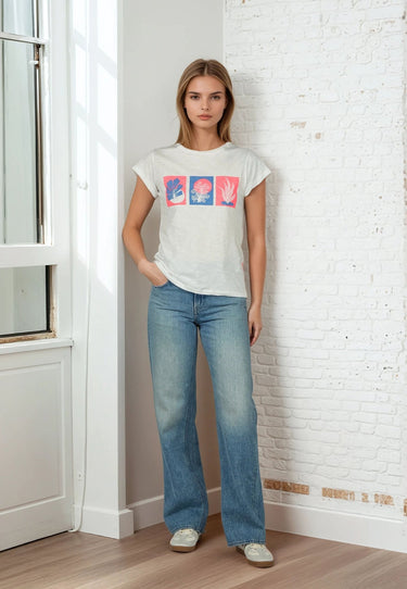 salzhaut - UHL Damen Relaxed-Fit - Bluse - bunt - Frontprint - 1 - #farbe_offwhite