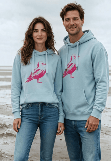 salzhaut - Unisex Hoodie ODDEBODJE UNISEX - Möwe Weit - adenauer & co - Anker - Basic - 12 - #farbe_Breeze
