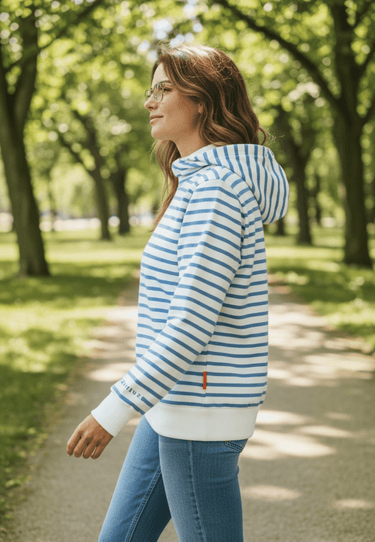 salzhaut - UNNERWAPP Damen Hoodie Relaxed-Fit - adenauer & co - Anker - Basic - 1 - farbe_Offwhite Ice Blue