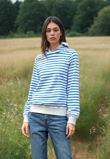 salzhaut - UNNERWAPP Damen Relaxed-Fit - Hoodie - Kapuzenpullover - Langarmshirt - 1 - #farbe_offwhite-ice-blue