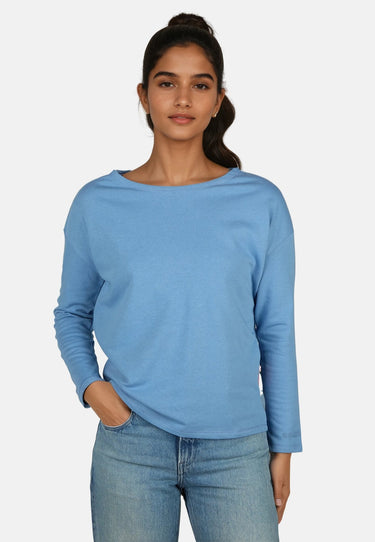 salzhaut - UNNERWEGS Damen Relaxed-Fit - Backprint - Hoodie - Langarmshirt - 10 - #farbe_ice-blue