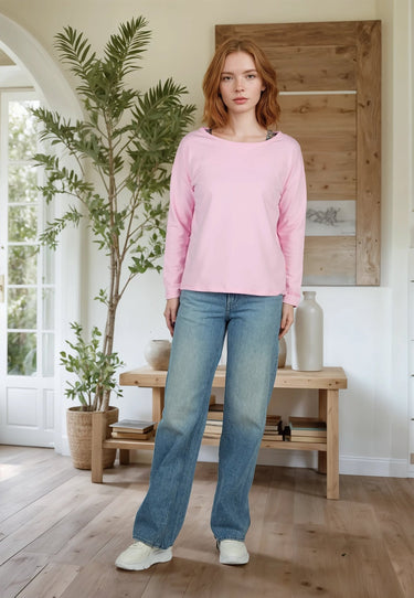 salzhaut - UNNERWEGS Damen Relaxed-Fit - Backprint - Hoodie - Langarmshirt - 1 - #farbe_ros