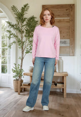 Salzhaut - UNNERWEGS Damen Relaxed-Fit - Backprint - Hoodie - Langarmshirt - 1 - #farbe_ros