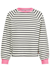 Salzhaut - UNSEBULK Damen Gerade - Hoodie - Langarmshirt - Pullover - 2 - #farbe_navy-offwhite