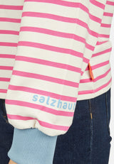 Salzhaut - UNSEBULK Damen Gerade - Hoodie - Langarmshirt - Pullover - 13 - #farbe_offwhite-blossom