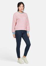 Salzhaut - UNSEBULK Damen Gerade - Hoodie - Langarmshirt - Pullover - 12 - #farbe_offwhite-blossom