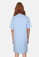 Salzhaut - UPHEBEN - STRIPES Damen Regular Fit - Hamburg - Kleid - Reduziert - 4 - #farbe_offwhite-ice-blue