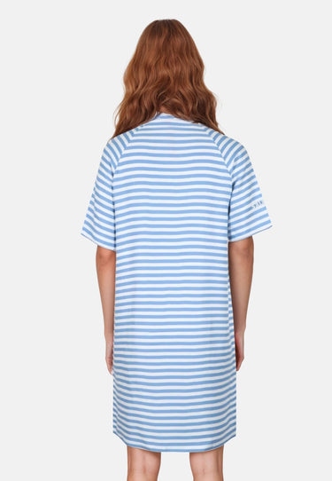 salzhaut - UPHEBEN - STRIPES Damen Regular Fit - Hamburg - Kleid - Ringelkleid - 4 - #farbe_offwhite-ice-blue