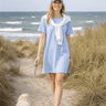 salzhaut - UPHEBEN - STRIPES Damen Regular Fit - adenauer & co - Anker - Basic - 1 - farbe_Offwhite Ice Blue