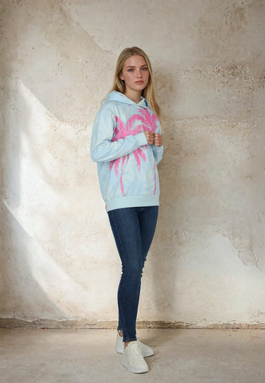 salzhaut - UPLEST Damen Regular Fit - Hoodie - Kapuzenpullover - Langarmshirt - 5 - #farbe_light-blue