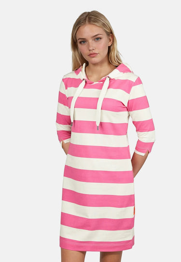 salzhaut - USE Damen Tailliert - Damen - Hoodiekleid - Kleid - 9 - #farbe_offwhite-blossom