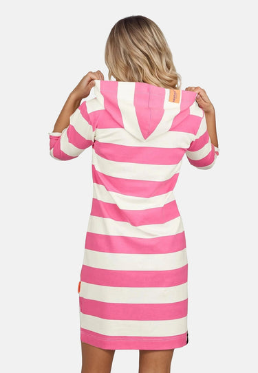 salzhaut - USE Damen Tailliert - Damen - Hoodiekleid - Kleid - 10 - #farbe_offwhite-blossom