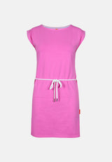 Salzhaut - USSELIG - UNI Damen Leicht tailliert - Basic Casual - Eingriffstaschen - Kleid - 2 - #farbe_blossom