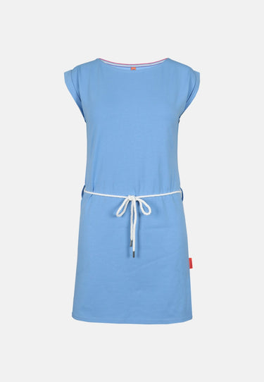 salzhaut - USSELIG - UNI Damen Leicht tailliert - Basic Casual - Eingriffstaschen - Kleid - 7 - #farbe_ice-blue