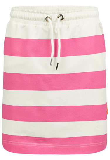 salzhaut - UTBÜXEN Damen Gerade - Basic Casual - Rock - Streifenmuster - 9 - #farbe_offwhite-blossom