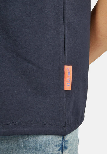 salzhaut - UTFLOG Damen Relaxed - Fit - Bluse - Polo - Shirt - T-Shirt - 6 - #farbe_navy