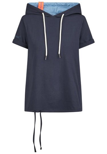 salzhaut - UTFLOG Damen Relaxed-Fit - Bluse - Polo-Shirt - T-Shirt - 2 - #farbe_navy