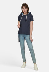 Salzhaut - UTFLOG Damen Relaxed-Fit - Bluse - Polo-Shirt - Reduziert - 1 - #farbe_navy