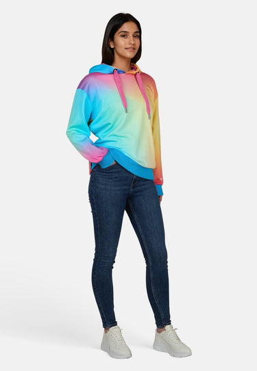 salzhaut - UTHÜSIG Damen Relaxed-Fit - Hoodie - Kapuzenpullover - Langarmshirt - 5 - #farbe_multicolor-verlauf