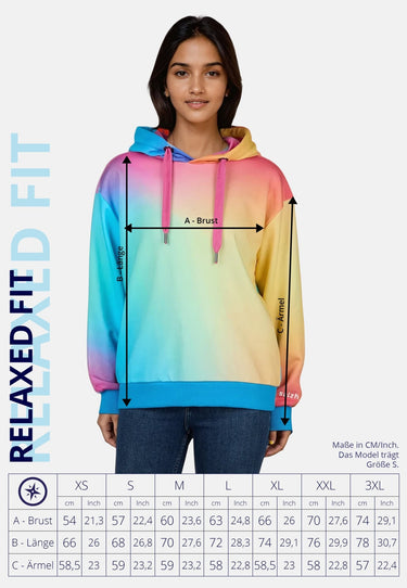 salzhaut - UTHÜSIG Damen Relaxed-Fit - Hoodie - Kapuzenpullover - Langarmshirt - 7 - #farbe_multicolor-verlauf