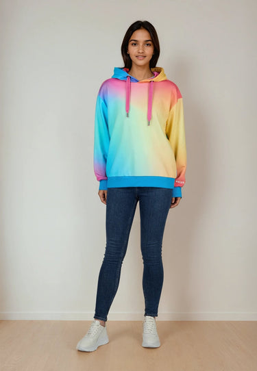 salzhaut - UTHÜSIG Damen Relaxed-Fit - Hoodie - Kapuzenpullover - Langarmshirt - 1 - #farbe_multicolor-verlauf