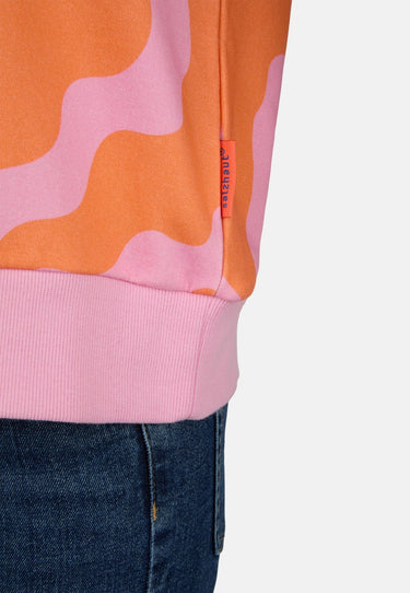 salzhaut - UTMESSEN Damen Relaxed - Fit - Frontprint - Hoodie - Pullover - 6 - #farbe_ros-orange