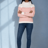 salzhaut - VASEN Damen Relaxed - Fit - adenauer & co - Anker - Basic - 7 - farbe_Fiery Coral - Offwhite
