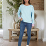 salzhaut - VATÄLLEN Damen Regular Fit - Langarmshirt - Longsleeve - Sweatshirt - 1 - #farbe_breeze