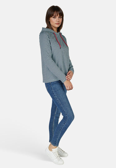 salzhaut - VATTING Damen Relaxed-Fit, normale Passform - Hoodie - Kapuzenpullover - Langarmshirt - 12 - #farbe_navy-breeze