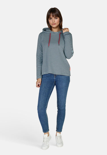 salzhaut - VATTING Damen Relaxed-Fit, normale Passform - Hoodie - Kapuzenpullover - Langarmshirt - 8 - #farbe_navy-breeze