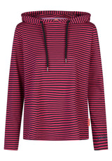 salzhaut - VATTING Damen Longsleeve Relaxed-Fit - adenauer & co - Anker - Basic - 2 - #farbe_Navy-Beetroot