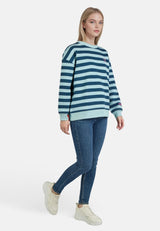 Salzhaut - VEERMASTER Damen Relaxed-Fit - Hoodie - Langarmshirt - Longsleeve - 5 - #farbe_navy-breeze