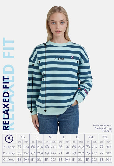 Salzhaut - VEERMASTER Damen Relaxed-Fit - Hoodie - Langarmshirt - Longsleeve - 7 - #farbe_navy-breeze